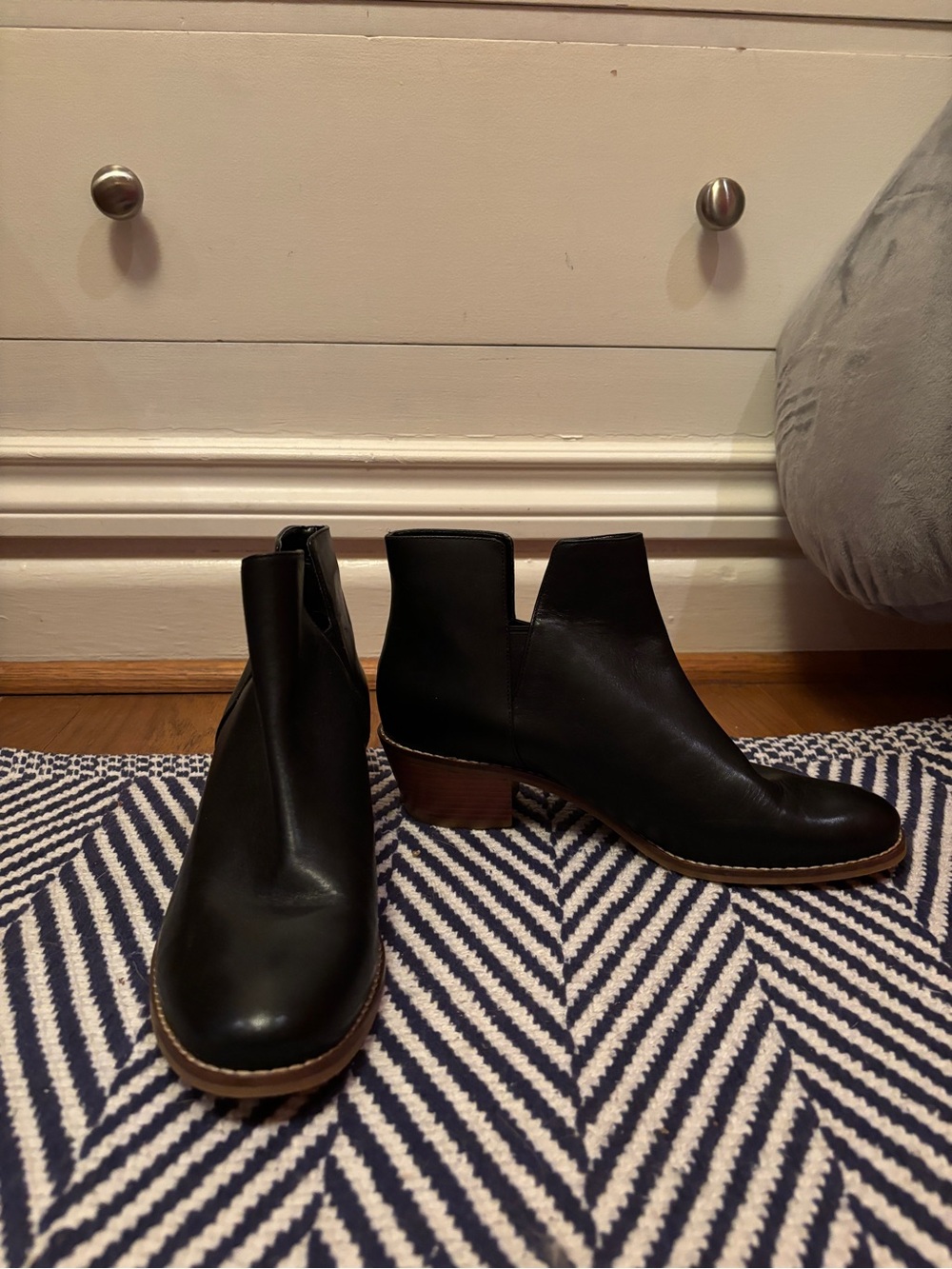 Cole Haan Classic Black Leather Women's Ankle Boots